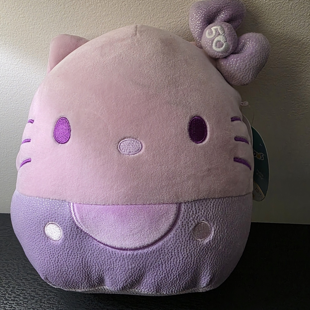 Squishmallows Purple 50th Anniversary Hello Kitty